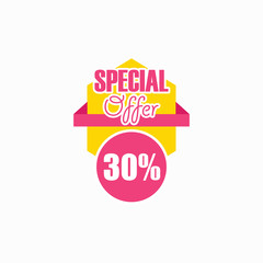 Special Offer 30% Vector Template Design