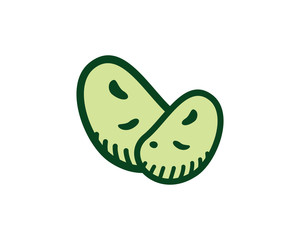 Soya Bean for Food or Healthy Milk Drinks Symbol Vector