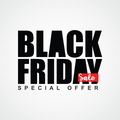 Obraz premium Black Friday Sale Special Offer Vector Template Design