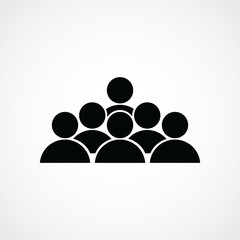People Group Icon Vector Template Design