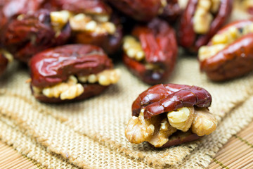 Red date stuffed with walnut