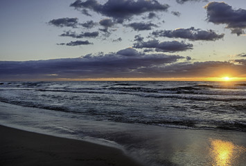 Sunrise at Delray Beach in Florida.