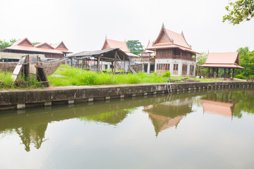 Fototapeta na wymiar Community Waterfront Thailand