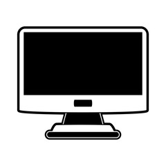 Computer screen isolated