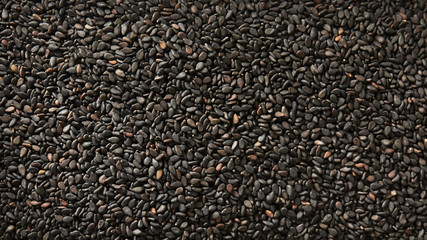 textured background of dark sesame