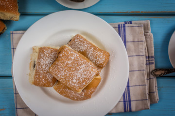 Buns with plum jam