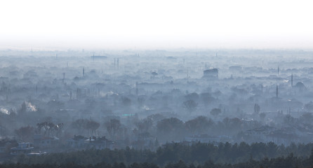 Konya city in winter