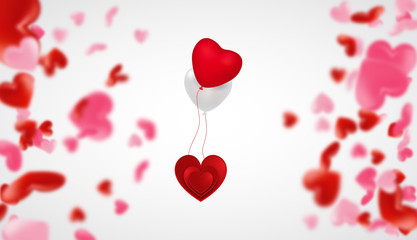 Creative Concept Happy Valentines Day. Creative Valentine’s Day. Happy Valentines Day Background. Happy Valentine's Day. Love valentine's background with hearts. 