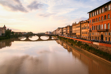 Obraz premium florence and Ponte Vecchio