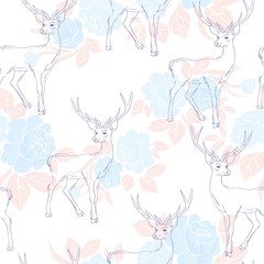 pattern with deer