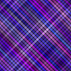 Multicolor Gradient Rectangles Grid. Seamless Black and White Pattern.