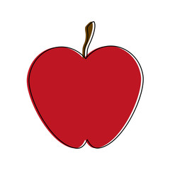 Apple fruit isolated icon vector illustration graphic design