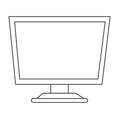 Computer screen technology icon vector illustration graphic design