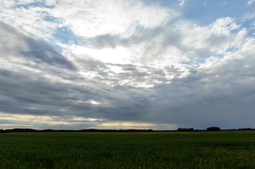 empty fields in countryside