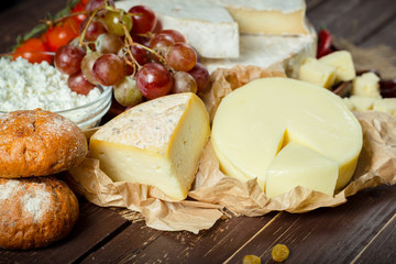 cheese one the table