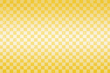 Japanese gold checkered pattern paper texture background