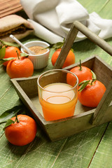 clementine mandarin juice with brown sugar