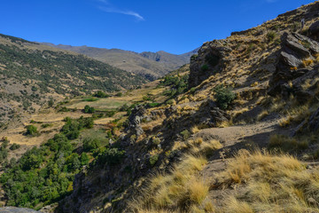 Fototapeta na wymiar Spain Sierra Nevada Poqueira Gorge Capileira