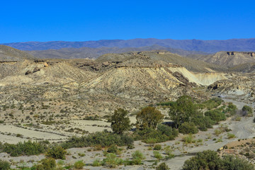 Fototapeta na wymiar Spain Tabernas desert