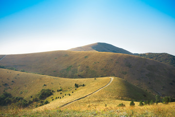 Fototapeta na wymiar Mountains landscape with road