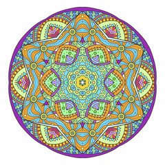 Mandala. Abstract decorative background. Islam, Arabic, oriental, indian, ottoman, yoga motifs.