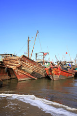 Fototapeta premium Fishing boats in the harbour