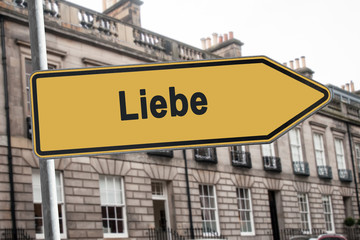 Obraz premium Schild 238 - Liebe