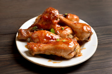 Baked chicken drumstick