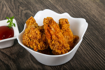 Crispy chicken wings
