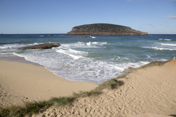 Comte Beach in Ibiza