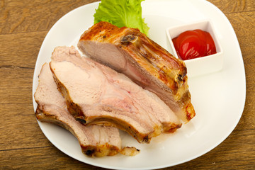 Roasted pork