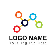 Relation Logo Vector Template Design