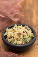 salad quinoa with kale and dried tomato