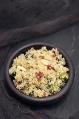 salad quinoa with kale and dried tomato