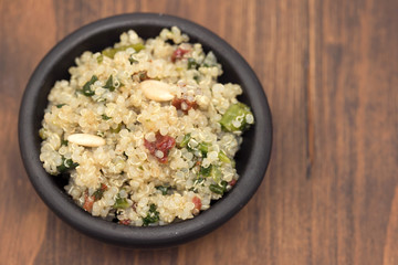 salad quinoa with kale and dried tomato