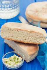 traditional portuguese potato bread of Madeira - bolo de caco