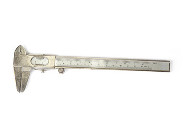 Vernier caliper in the white background
