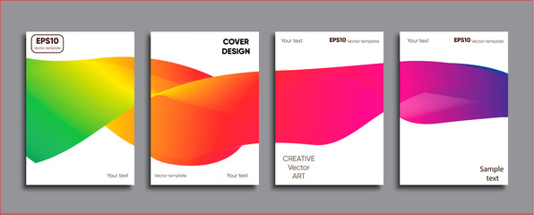 Creative colored cover. Cover design.