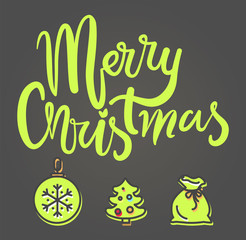 Fototapeta premium Merry Christmas Festive Banner Vector Illustration