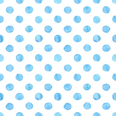 Seamless watercolor dots pattern