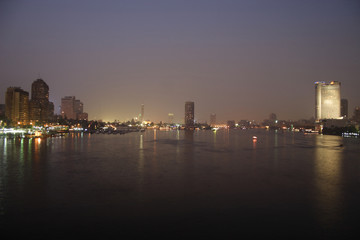 Fototapeta na wymiar Cairo from University Bridge