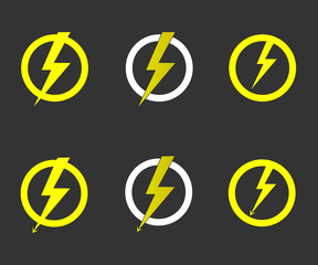 Lightning bolt vector