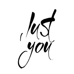 just you lettering