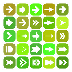 icon set with vector arrows for your design