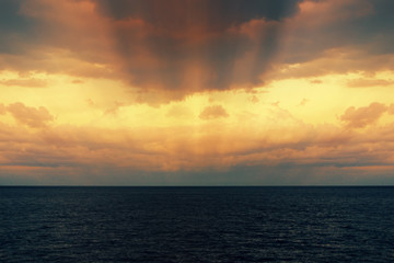 Sunset on the Sea 