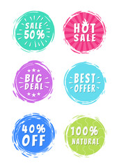 Sale 50 Best Choice Special Offer Promo Stickers