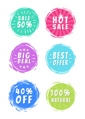 Sale 50 Best Choice Special Offer Promo Stickers
