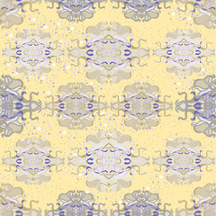 Seamless pattern with colorful abstract shape