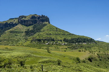 Rest house at Royal Natal Park in Drakensberg mountain, South Africa