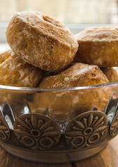 gingerbread in glass vase